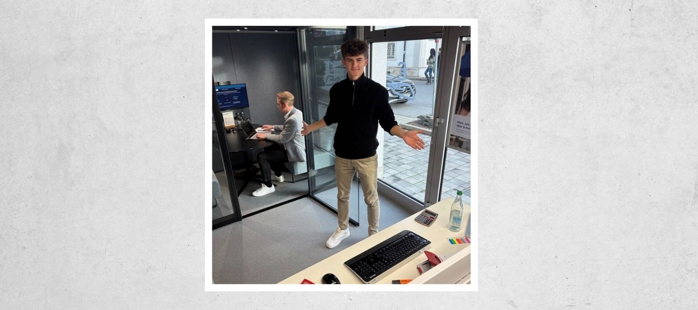 Ausbildungsscout Korbinian. Foto: Privat