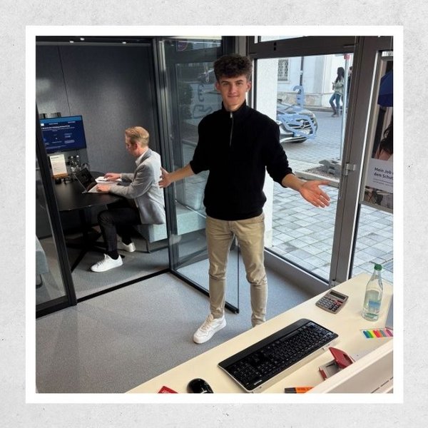 Ausbildungsscout Korbinian. Foto: Privat