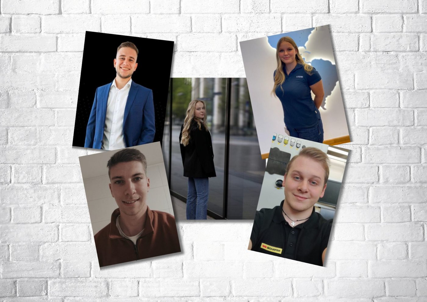 Azubis Ben, Anastasia, Simon, Leonie, Tom. Fotos: Privat