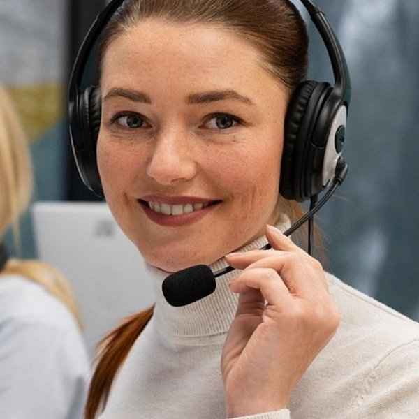 Frau mit Headset. Foto: Pixabay